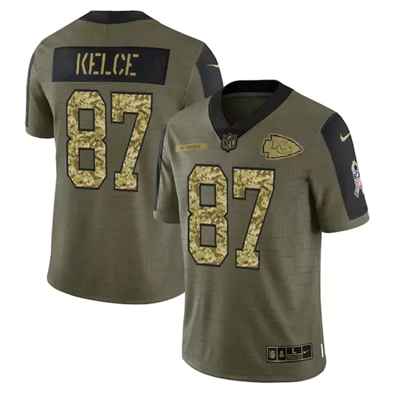 Kansas City Chiefs #15 Mahomes NFL Black Camouflage Jersey - Image 2