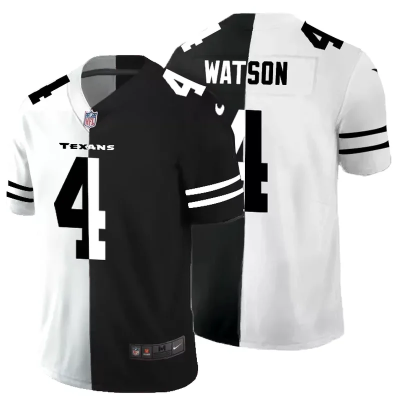 Houston Texans #99 Watt NFL Black Gold Jersey - Image 2