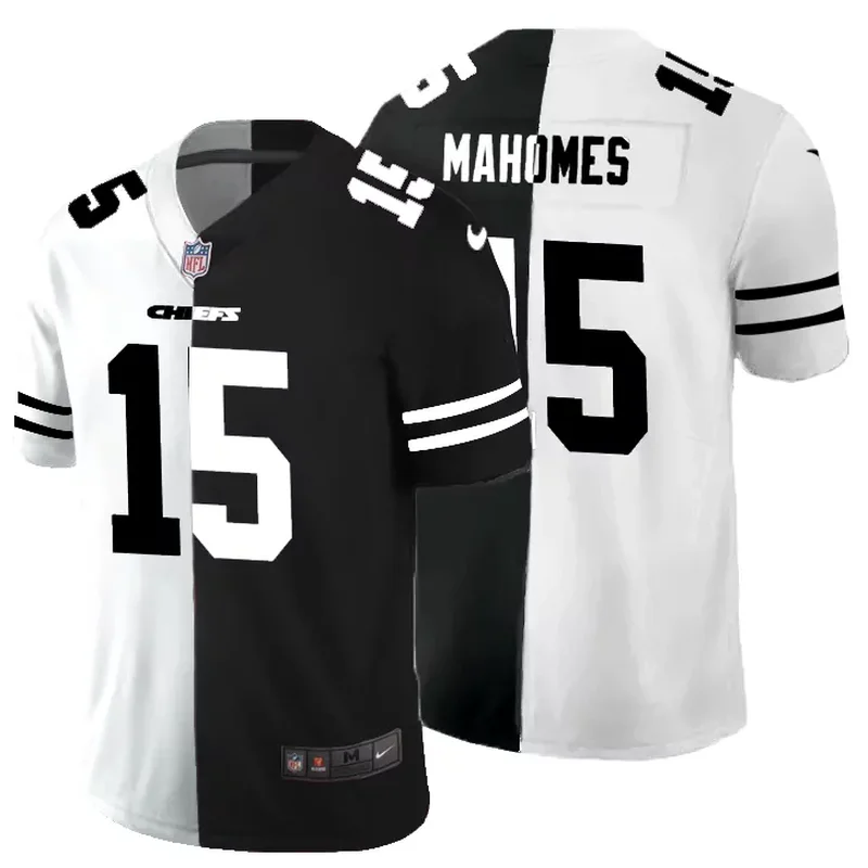 Kansas City Chiefs #15 Mahomes NFL Black Camouflage Jersey - Image 5