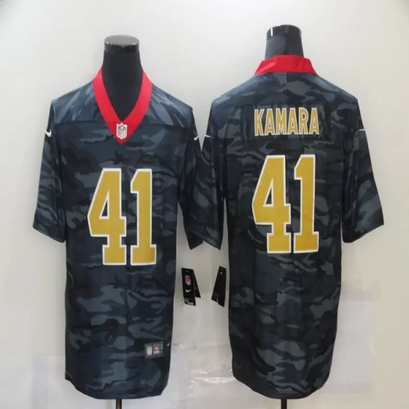 New Orleans Saints #2 Winston NFL Green Camouflage Jersey - Image 5