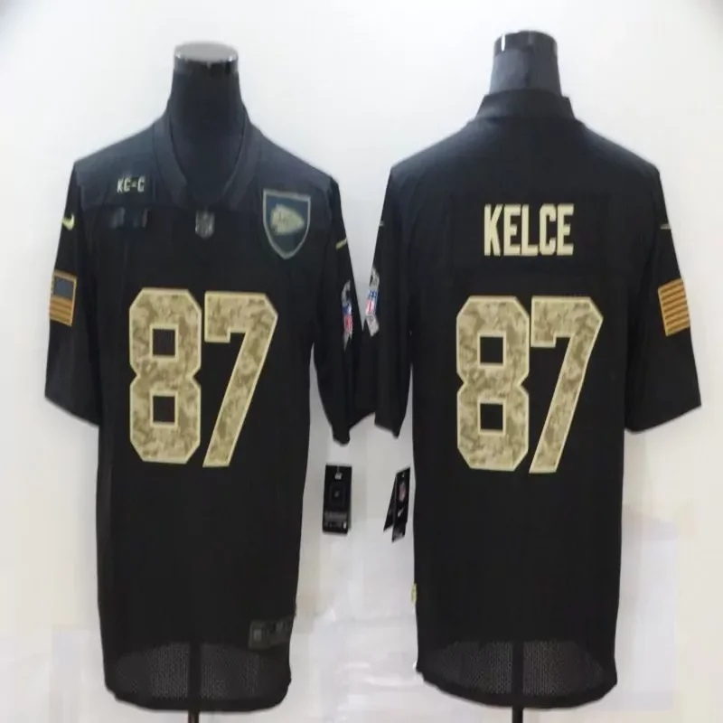 Kansas City Chiefs #15 Mahomes NFL Black Gold Jersey - Image 2