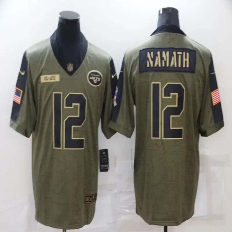 New York Jets #2 Wilson NFL Black Gold Jersey - Image 2