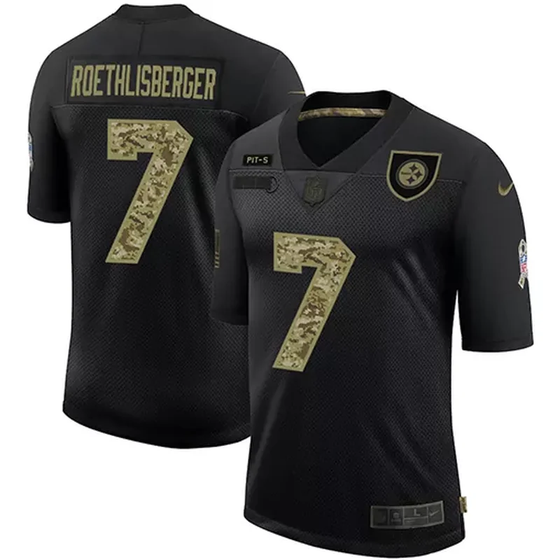 Pittsburgh Steelers #90 Watt NFL Black Jersey - Image 4