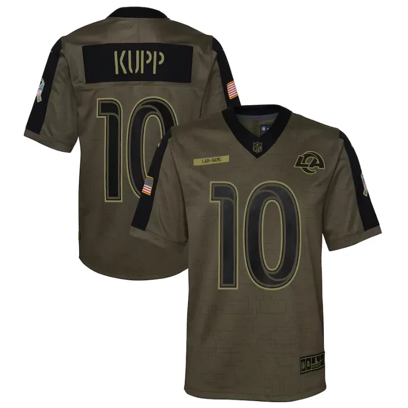 Los Angeles Rams #10 Kupp NFL Green Camouflage Jersey