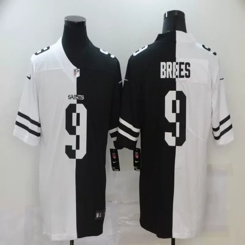 New Orleans Saints #94 Jordan NFL Black Gold Jersey - Image 2