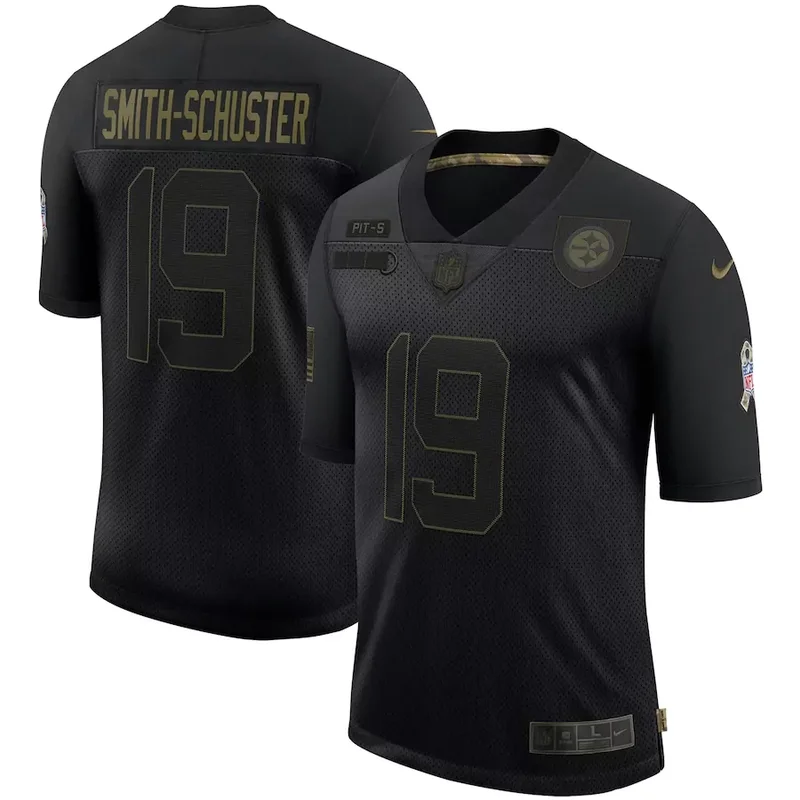 Pittsburgh Steelers #3 Wilson NFL Black Camouflage Jersey - Image 3
