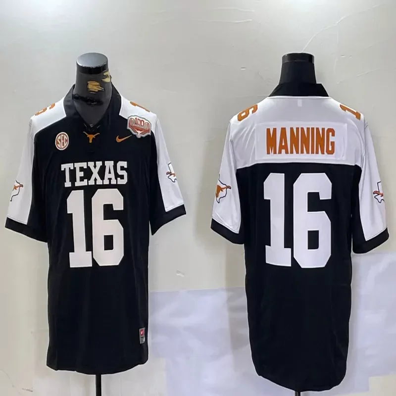 Texas Longhorns #3 Ewers NCAA Burnt orange 100 Anniversary Jersey - Image 2