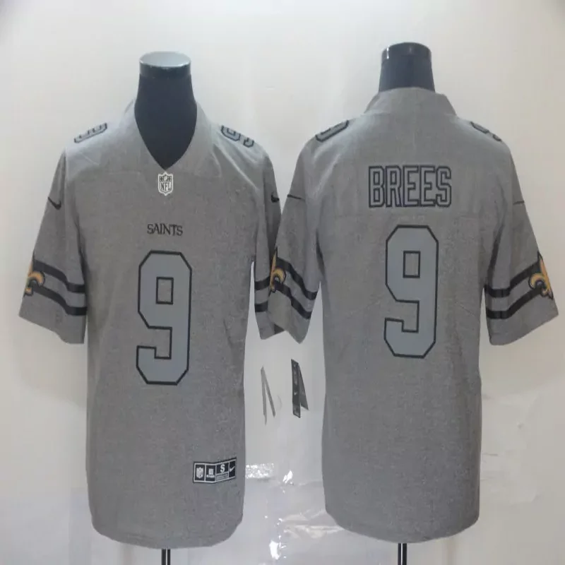 New Orleans Saints #94 Jordan NFL Black Gold Jersey - Image 5