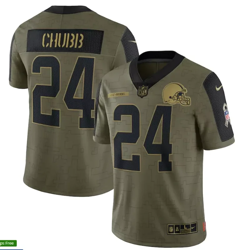 Cleveland Browns #13 Beckham Jr NFL Black Camouflage Jersey - Image 5