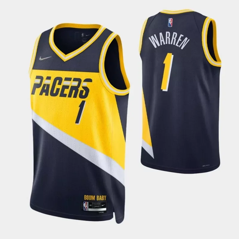 indiana pacers #22 caris levert yellow earned 2021 Basketball jersey - Image 4