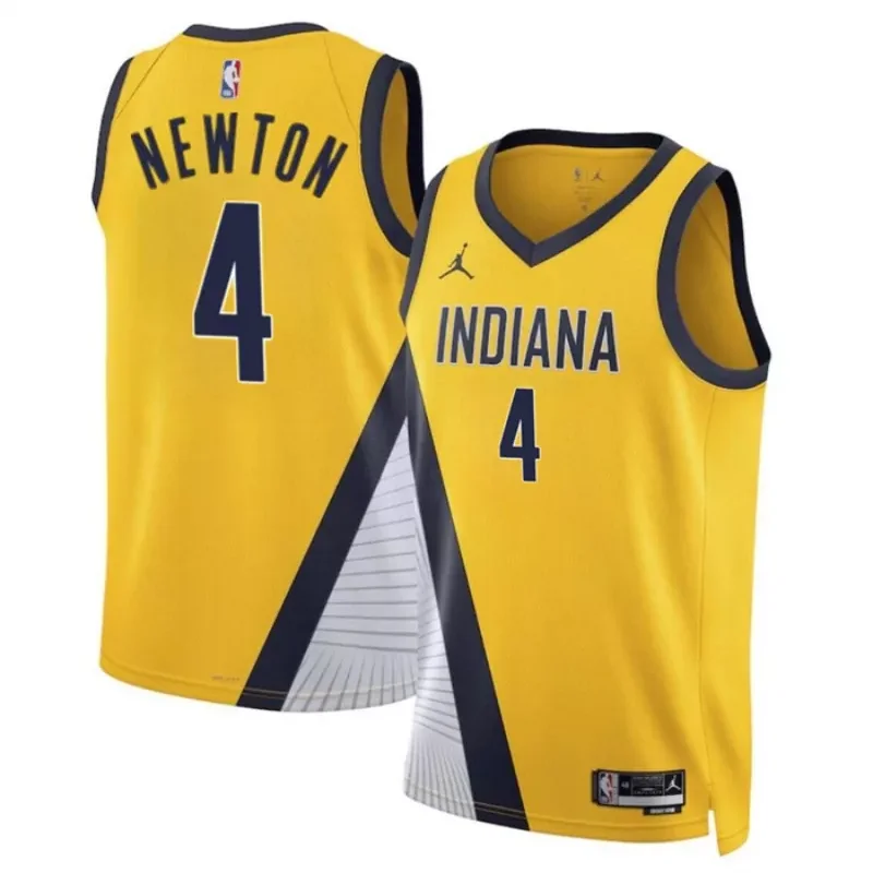 Indiana Pacers #88 goga bitadze black navy 2022 23 city edition swingman jersey Basketball jersey - Image 3