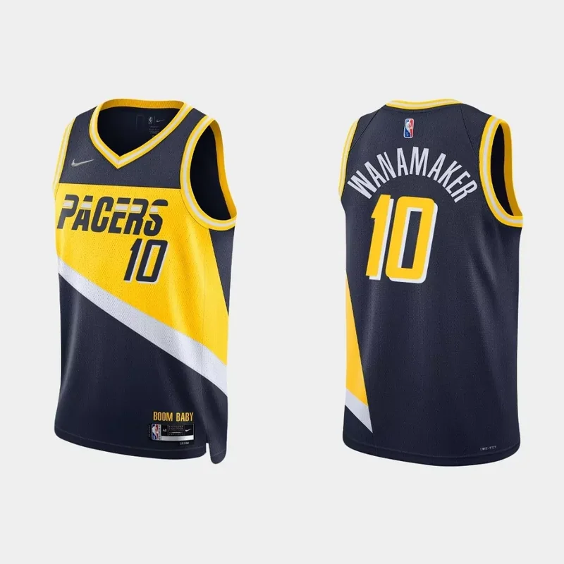 T.j. Mcconnell Indiana Pacers Fast Break Player Jersey - Statement Edition - Gold NBA - Image 2