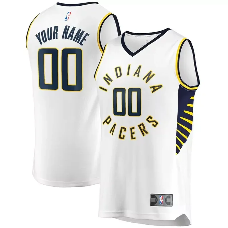 Indiana Pacers Fast Break Custom Jersey White Association Edition