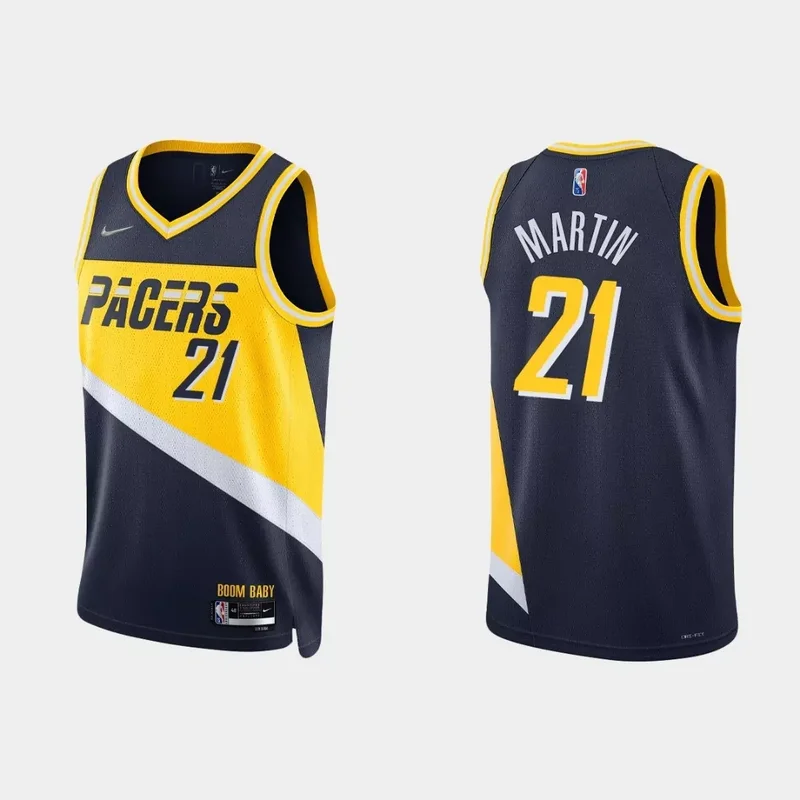 Goga Bitadze Indiana Pacers Fast Break Player Jersey - Statement Edition - Gold NBA - Image 2