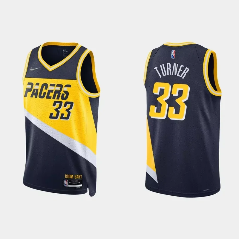Goga Bitadze Indiana Pacers Fast Break Player Jersey - Statement Edition - Gold NBA - Image 3