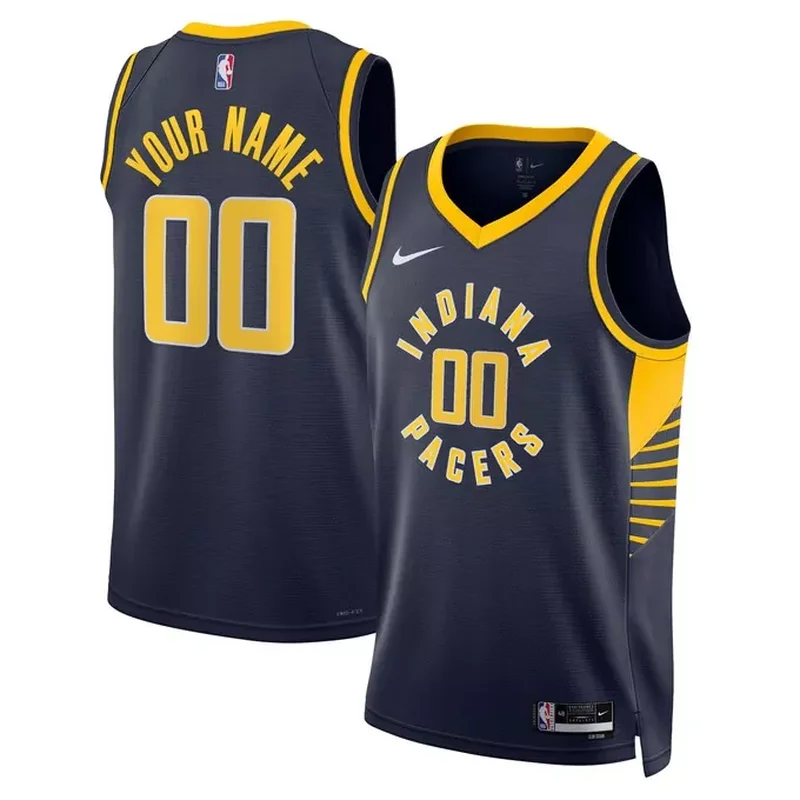 Indiana Pacers Unisex 2022/23 Custom Jersey Navy Icon Edition
