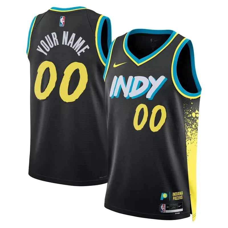 Tyrese Haliburton Indiana Pacers Fast Break Player Jersey Icon Edition Navy - Image 2