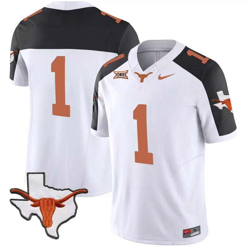 Black Xavier Worthy texas longhorns jersey all stitched - Image 2