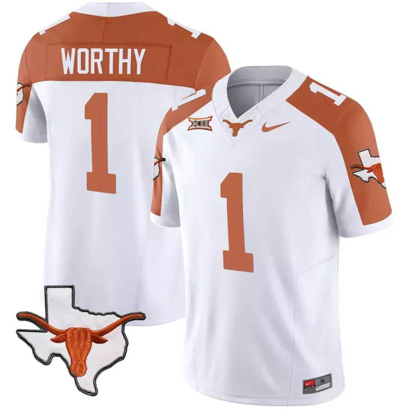 Inverted Arch Manning Texas Longhorns Vapor Limited Jersey All Stitched - Image 5