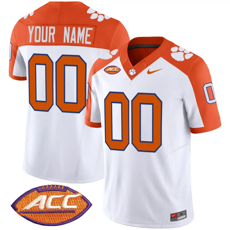 Inverted clemson tigers vapor custom jersey v2 all stitched