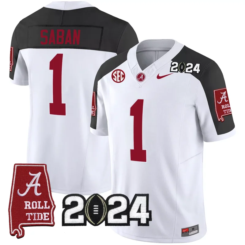 Gray SEC Map alabama crimson tide 2023 custom jersey all stitched - Image 4