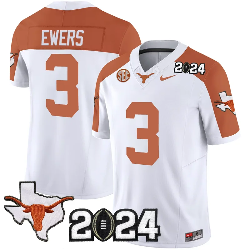 Black Bijan Robinson texas longhorns 2024 jersey all stitched - Image 3
