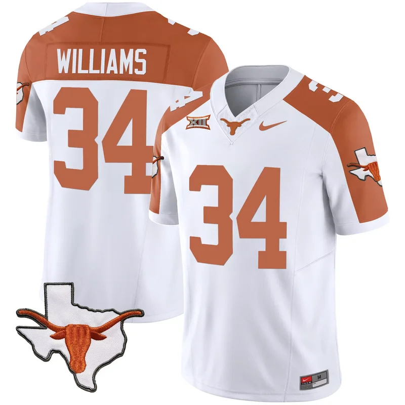 Inverted Ricky Williams texas longhorns jersey all stitched