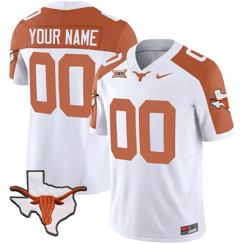 Inverted texas longhorns vapor custom jersey all stitched - Image 3