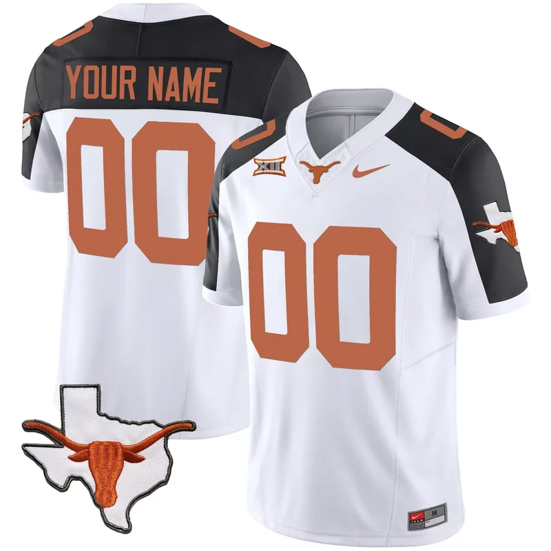 Inverted texas longhorns vapor custom jersey v3 all stitched - Image 4