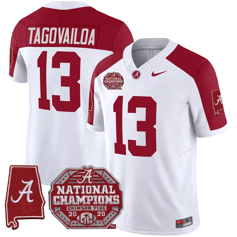 Crimson Jermaine Burton alabama crimson tide jersey all stitched - Image 2