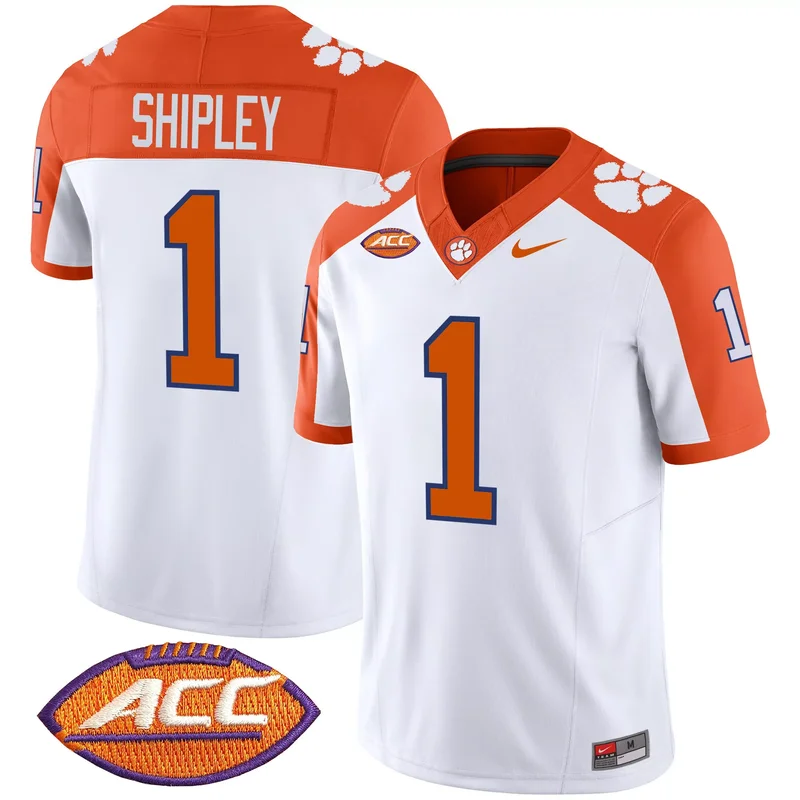 Inverted Will Shipley clemson tigers jersey v2 all stitched