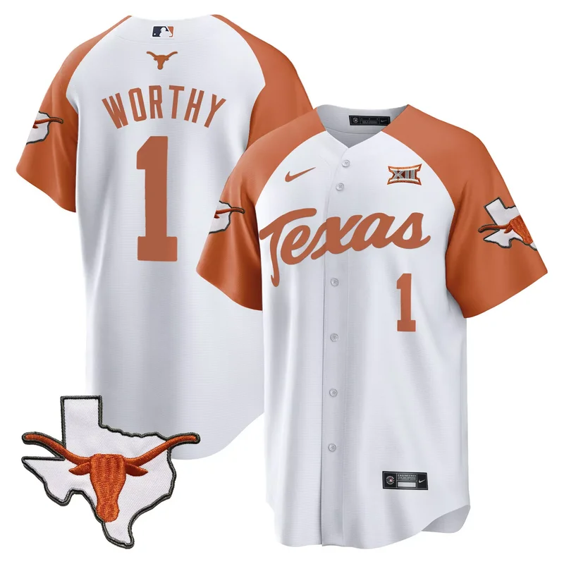 Inverted Xavier Worthy texas longhorns jersey all stitched