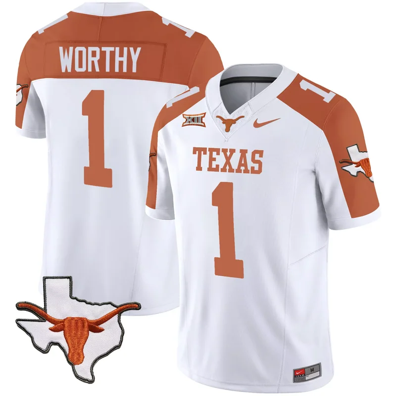 Black Bijan Robinson texas longhorns Gold jersey all stitched - Image 3