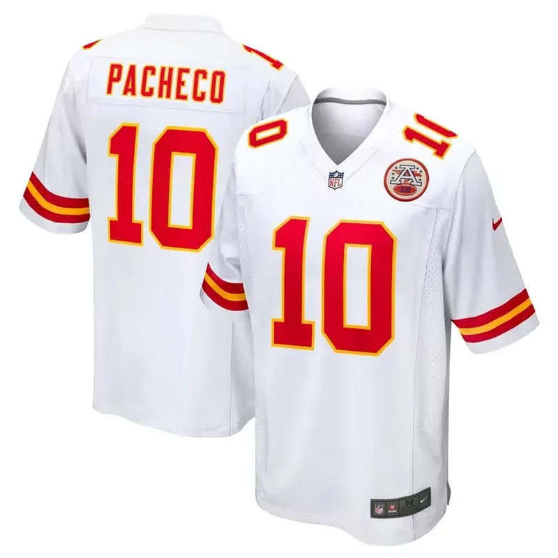 Isiah Pacheco Kansas City Chiefs Away Game Player Jersey White