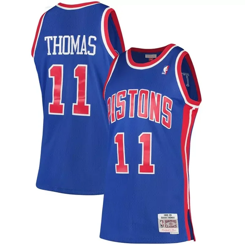 Isiah Thomas Detroit Pistons 1988/89 Classics Jersey Blue