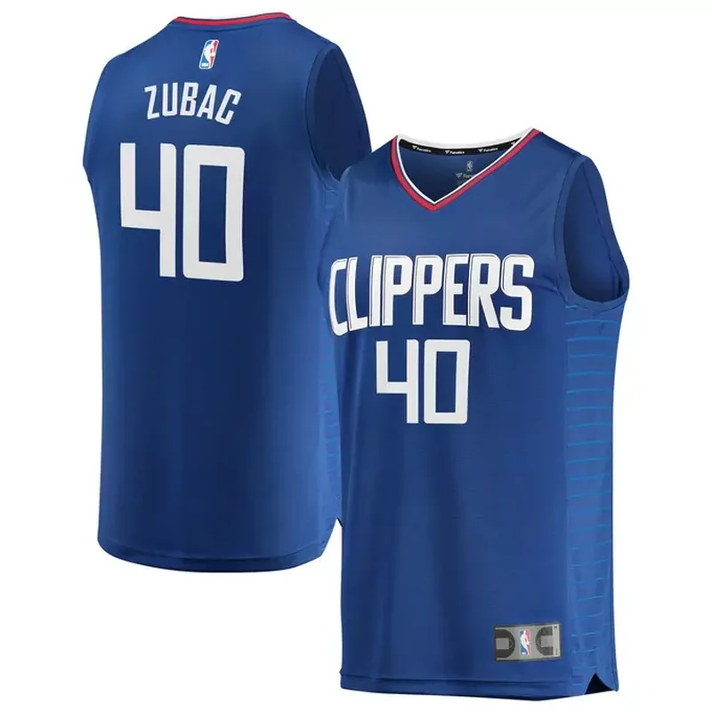 Ivica Zubac LA Clippers Fast Break Jersey Icon Edition Royal