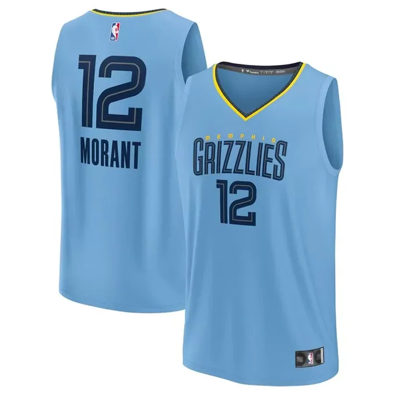 Ja Morant Memphis Grizzlies Fast Break Player Jersey Statement Edition Light Blue
