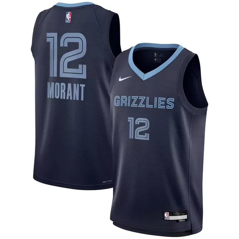 Ja Morant Memphis Grizzlies Jersey Icon Edition Navy