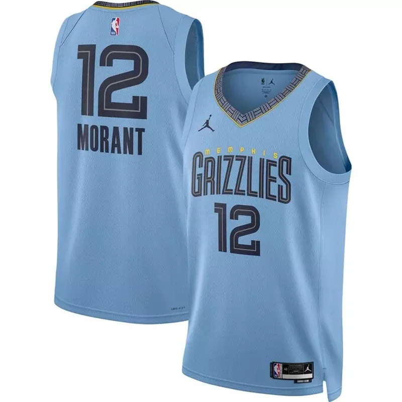 Ja Morant Memphis Grizzlies Fast Break Jersey Black City Edition - Image 3