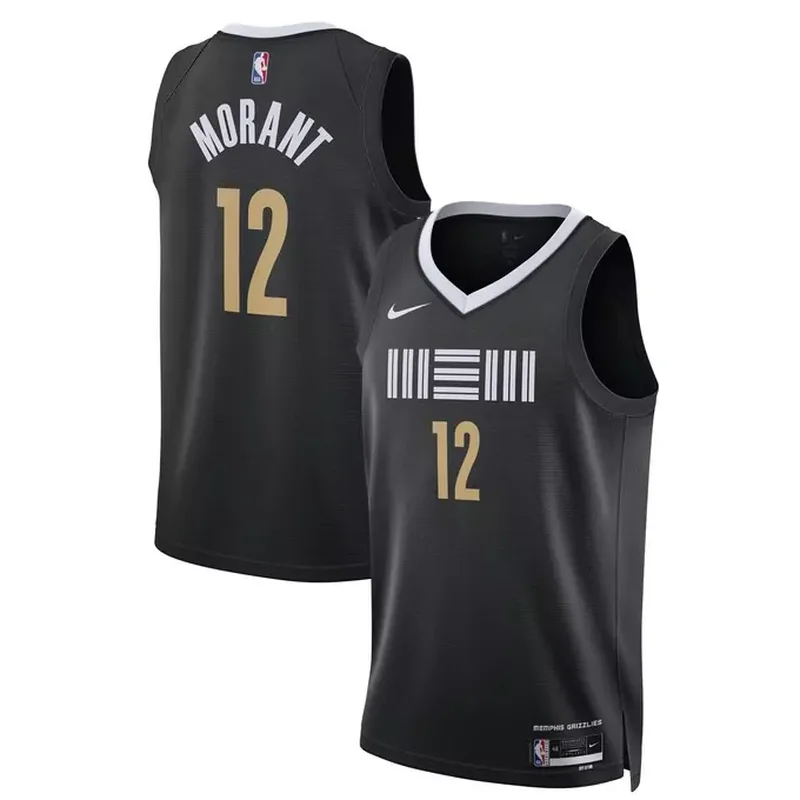 Ja Morant Memphis Grizzlies Jersey Icon Edition Navy - Image 5