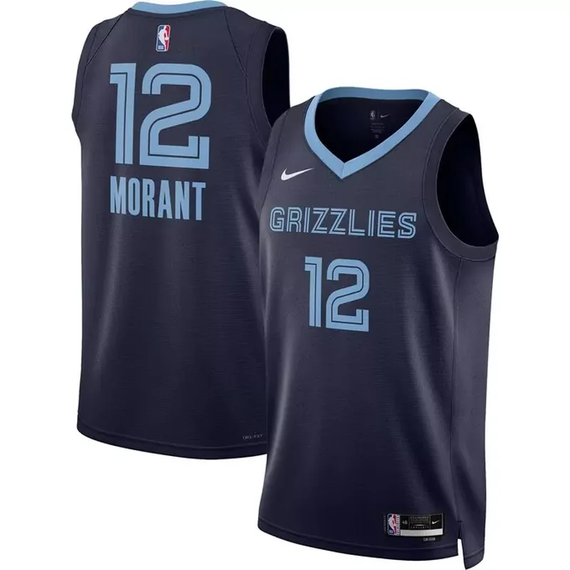 Ja Morant Memphis Grizzlies Unisex Jersey Icon Edition Navy