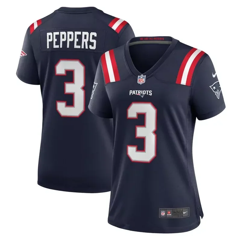 Troy Brown New England Patriots Game Retired Player Jersey Navy - Image 2