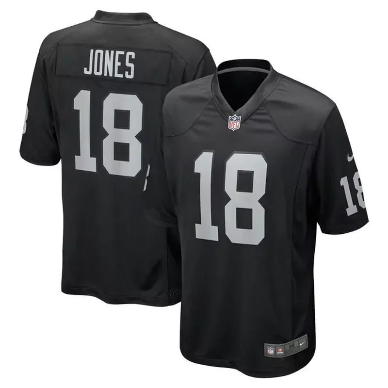 Jack Jones Las Vegas Raiders Team Game Jersey Black