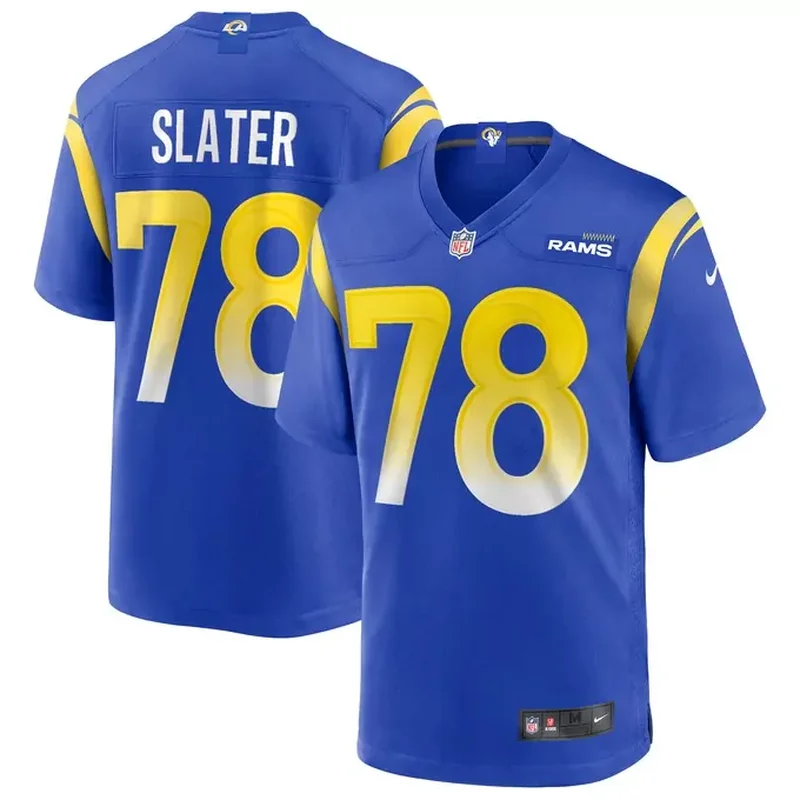 Jackie Slater Los Angeles Rams Game Retired Player Jersey Royal