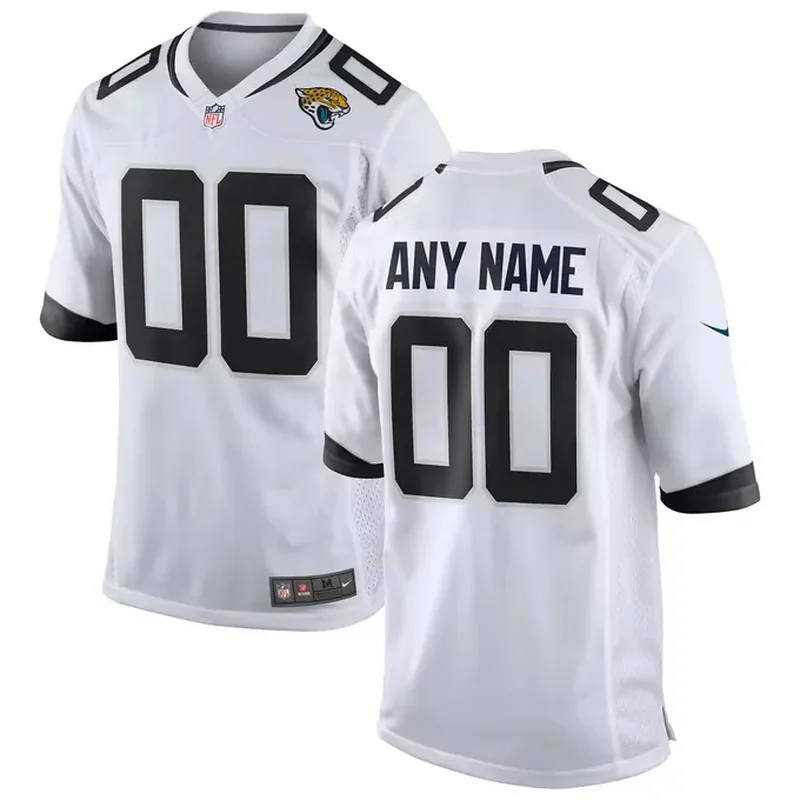 Jacksonville Jaguars Custom Game Jersey White