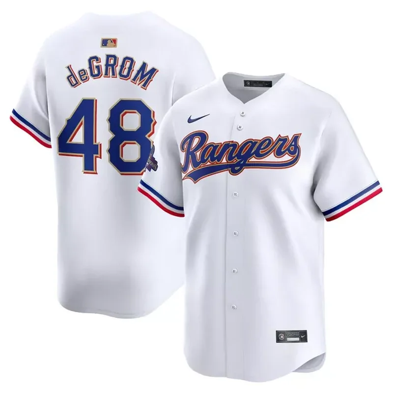 Marcus Semien Texas Rangers 2024 Gold Collection Player Jersey – White - Image 5