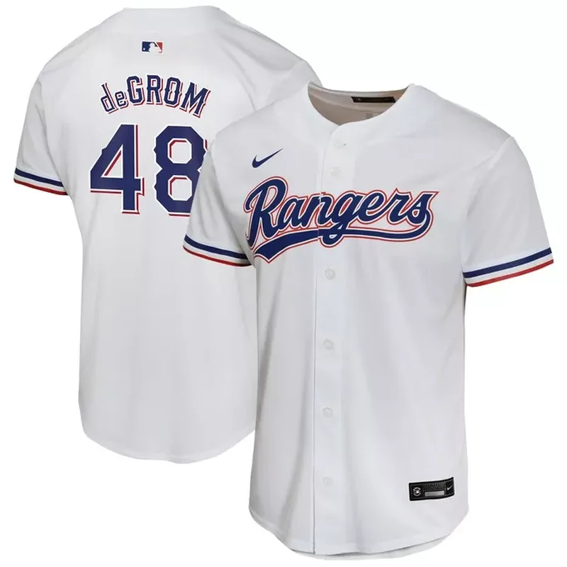 Texas Rangers 2024 Jackie Robinson Day Home Jersey – White - Image 3