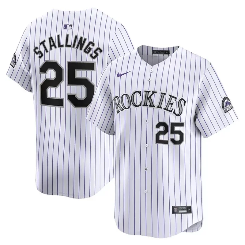 Kris Bryant Colorado Rockies Womens Player Jersey White/Purple - Image 3