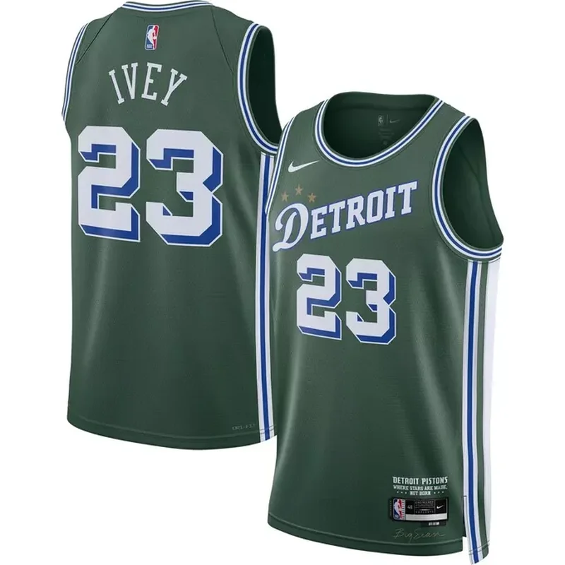 Cade Cunningham Detroit Pistons 2021 NBA Draft First Round Pick Fast Break Jersey Blue Icon Edition - Image 5