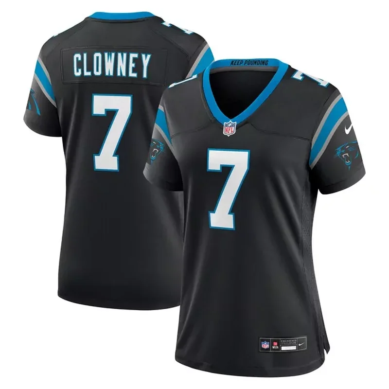 Ikem Ekwonu Carolina Panthers Game Jersey Black - Image 4